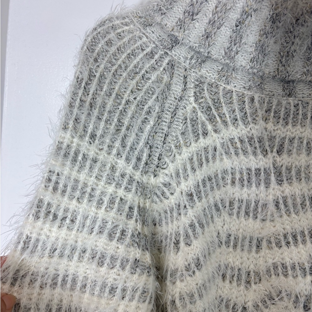 Anthropologie Sleeping on Snow Wool Alpaca Blend Shelby Eyelash Sweater Dress M - Picture 6 of 12